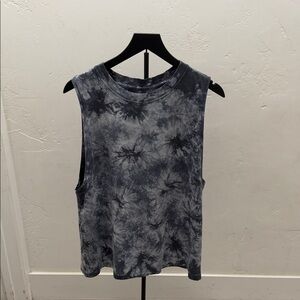Lululemon Athletica Tie-Dye Muscle Tee - Black and Gray